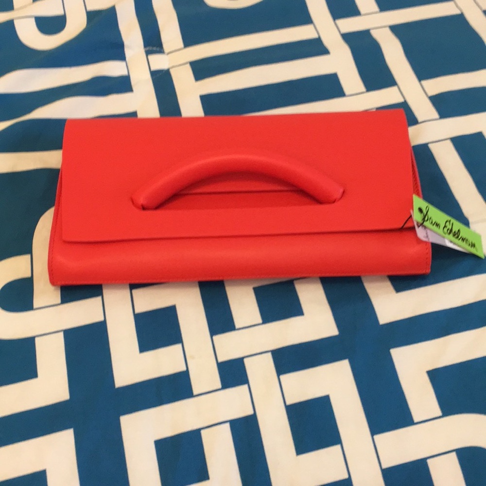 Sam Edelman Flap Clutch - Orange Red